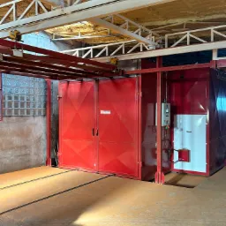 Piec do polimeryzacji farb proszkowch o wymiarach roboczych 2500x2500x6000