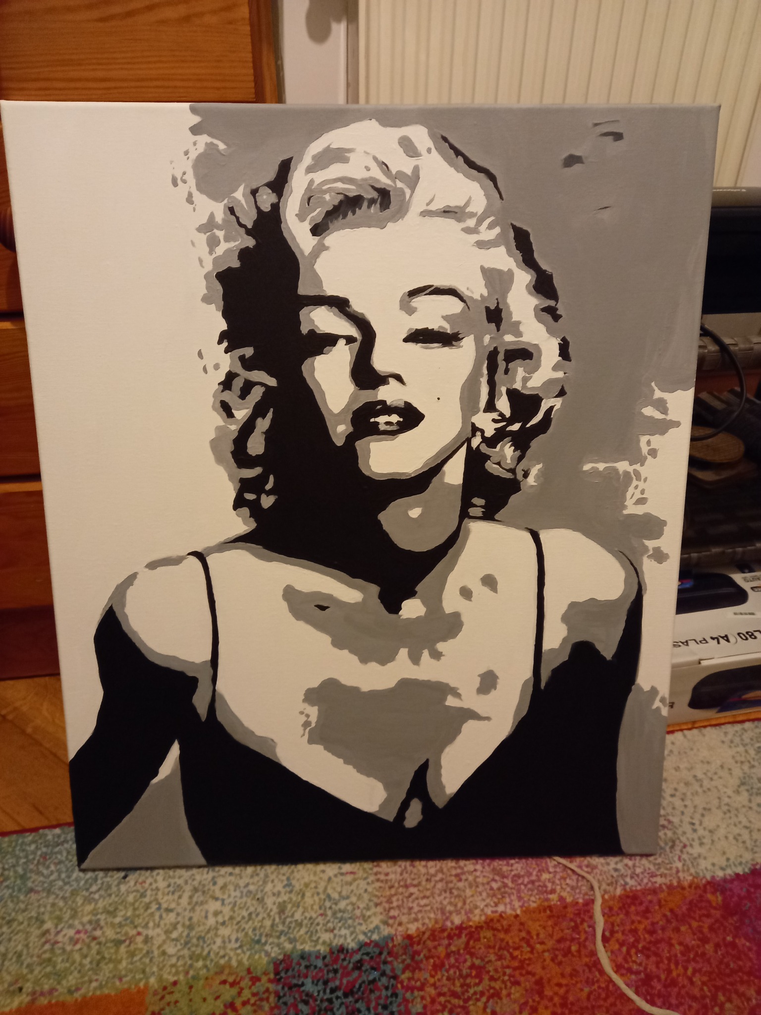 Namaluje dowolny obraz znanych ikon lub wybranej rzeczy farbami akrylowymi