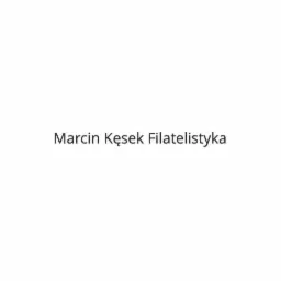 Logo firmy Marcin Kęsek Filatelistyka na białym tle.