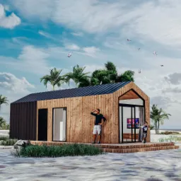 Capri 1 - 35 m2 - mobilny\modułowy - powierzchnia zabudowy edytowalna