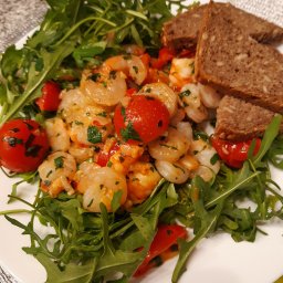 Krewetki idealny pomysł na romantyczną kolacje.