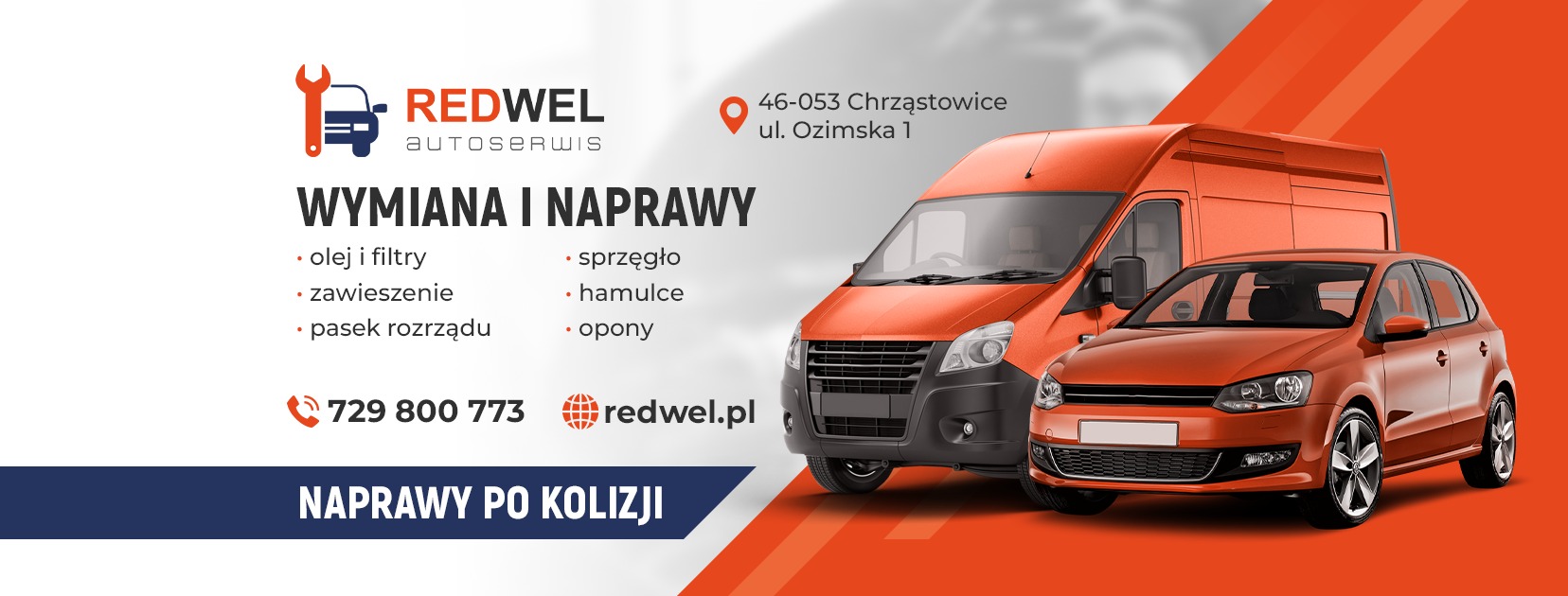 Naming, logo, projekt social media oraz identyfikacja wizualna dla serwisu samochodowego