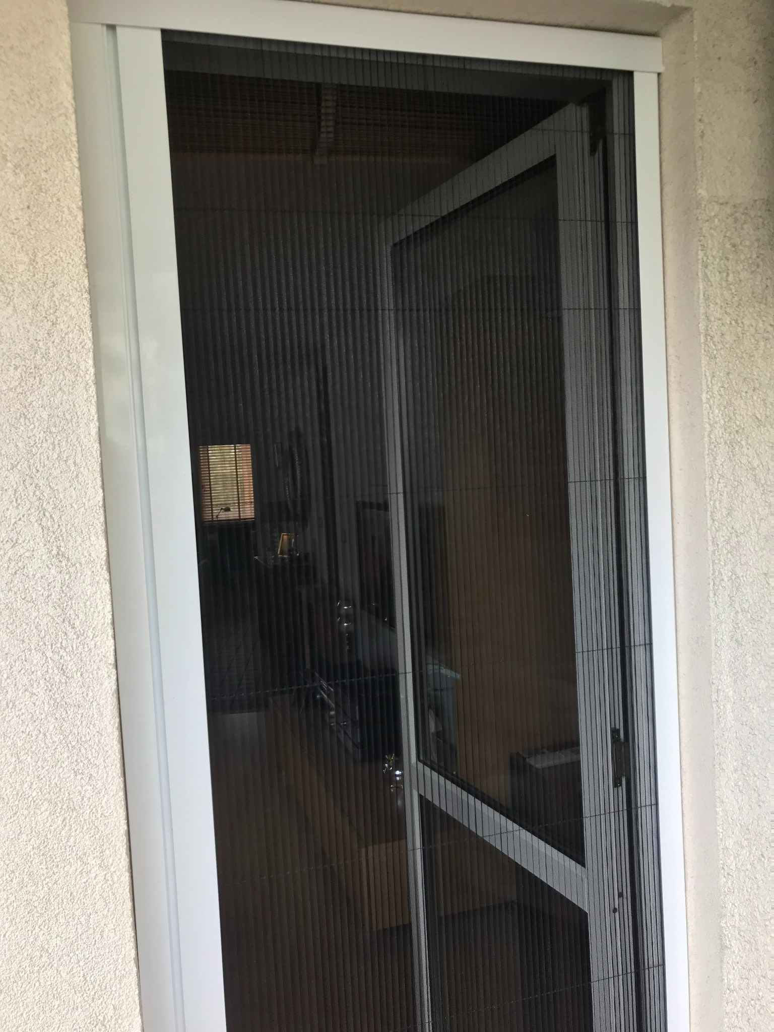 Moskitiera drzwiowa, plisowana.