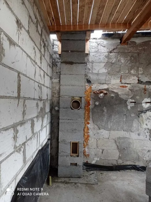 Murowanie komina systemowego