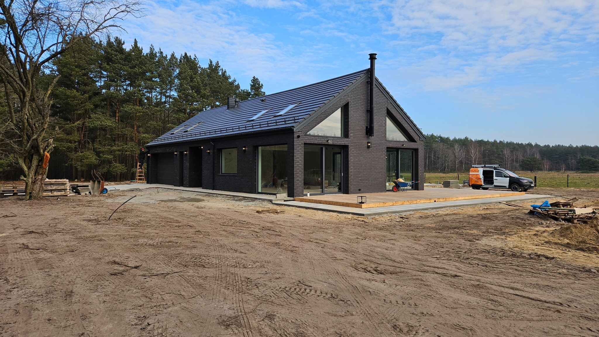 Fasada klinkierowa ,wykonana w Jackowie