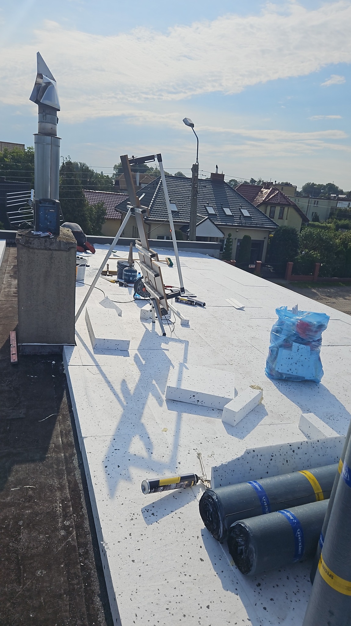 Termo izolacja dachu plaskiego