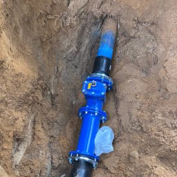 Przyłącze wod kan Biskupiec 4