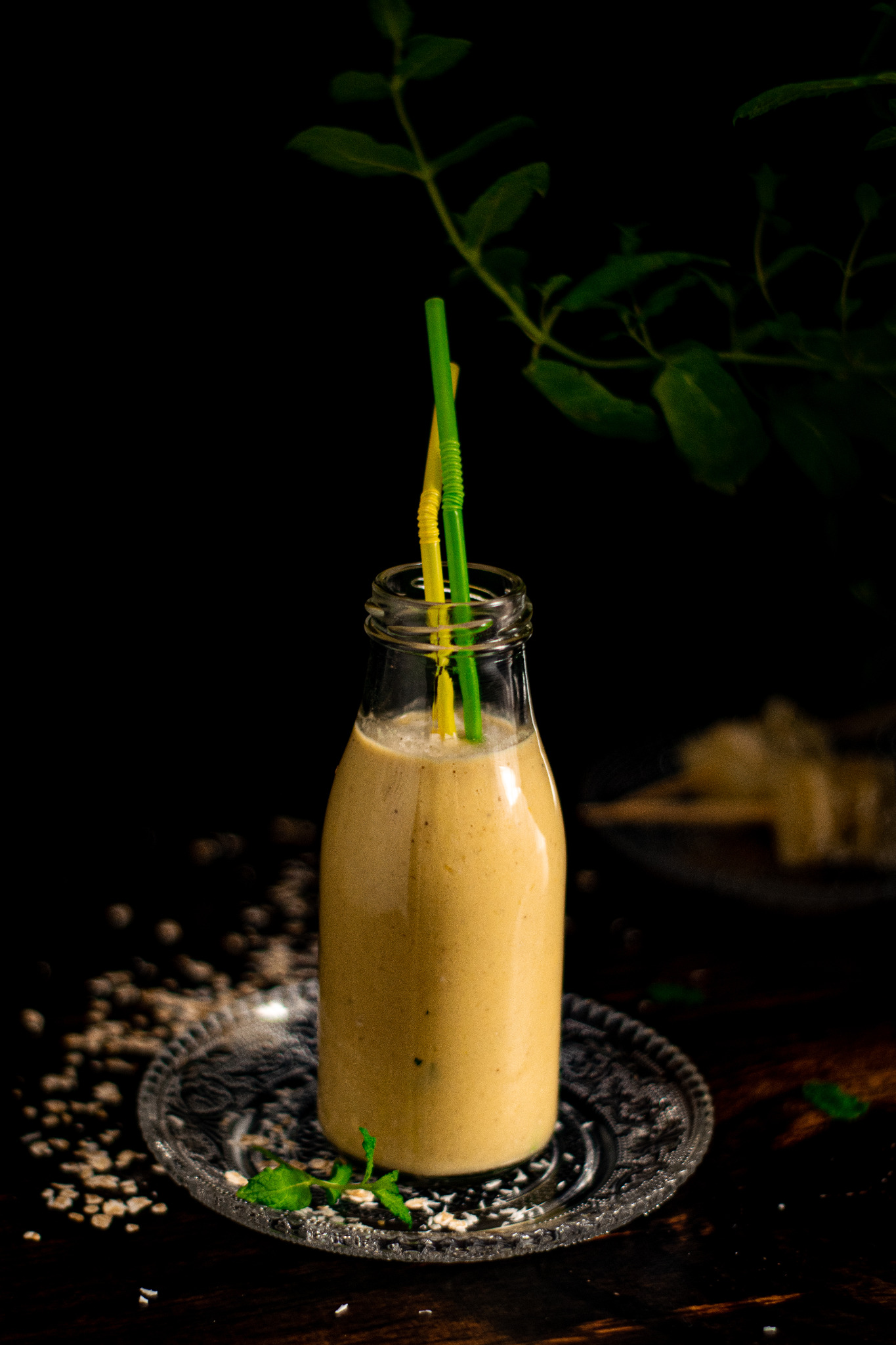 Śniadaniowy koktajl bananowy