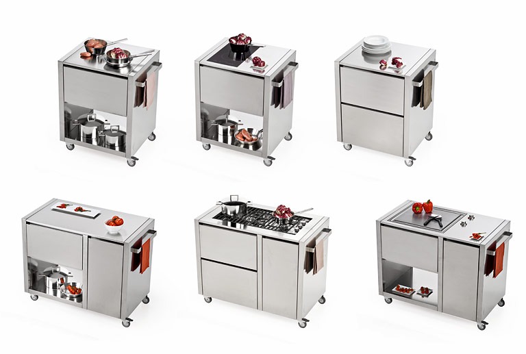 Linia mebli ogrodowych przewoźnych.