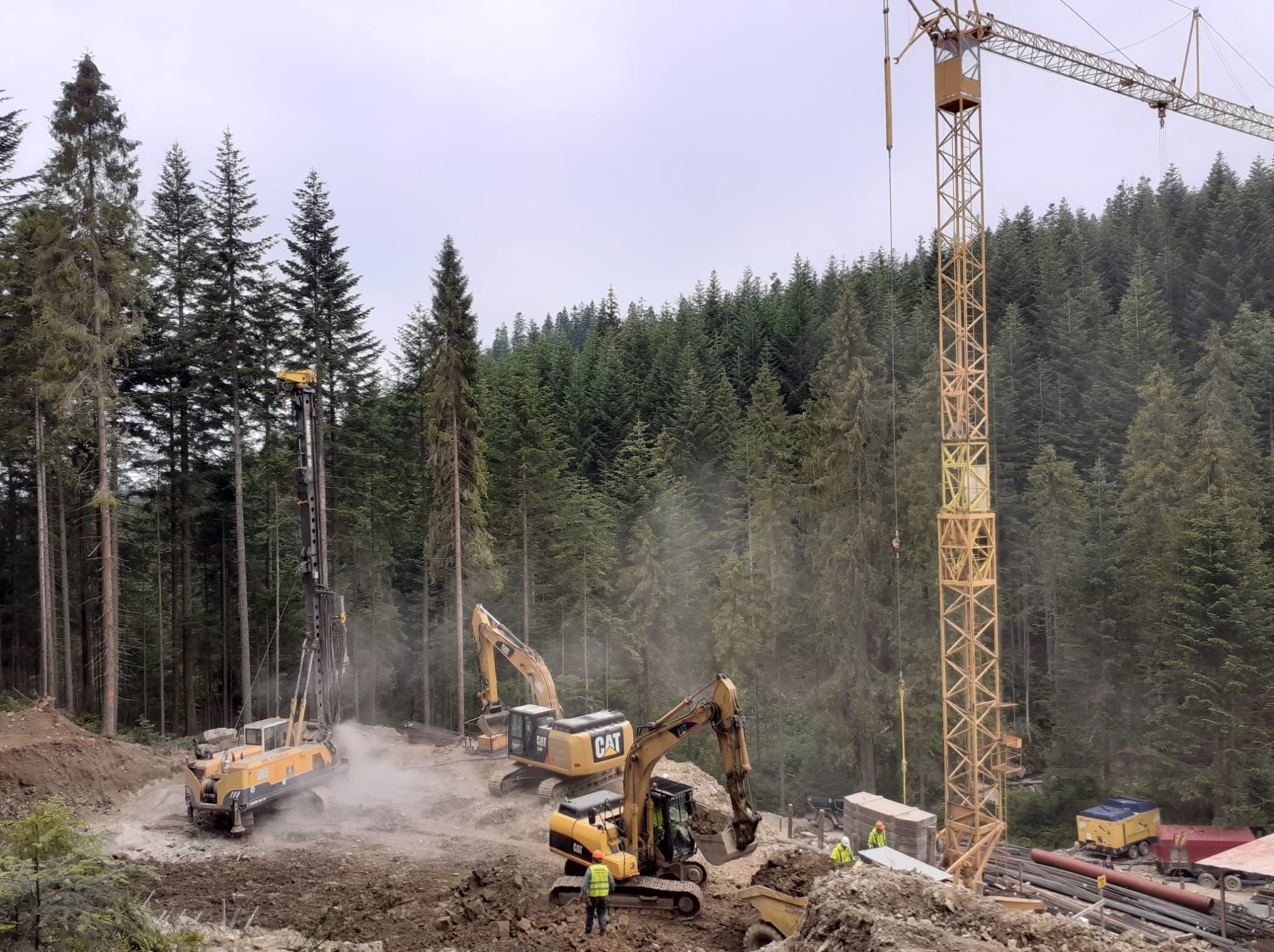 Przygotowanie podłoża pod Pawilon Edukacji Botaniczno-Przyrodniczej