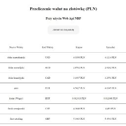 Dokładny opis strony 
https://ktdesign.pl/portfolio/sprawdzanie-kursu-pln