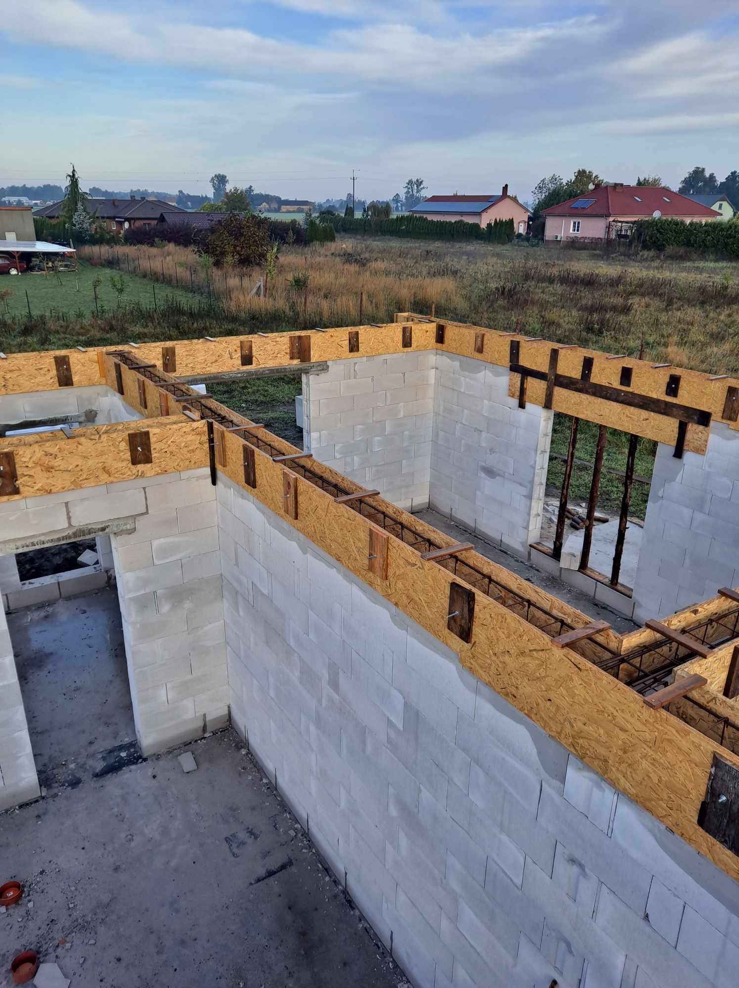 budowa domu jednorodzinnego z dachem kopertowym cz.2