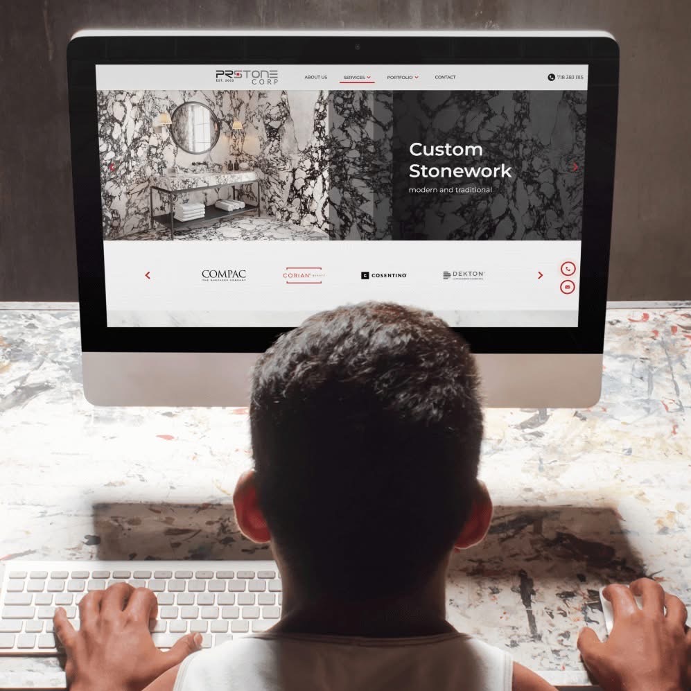 Realizacja dla Nowojorskiej firmy zajmującej się wykończeniami wnętrz z Brooklynu.