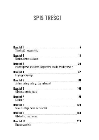 Przykładowe spis treści