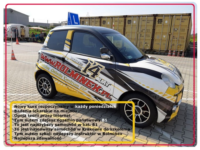 Rolminex prawo jazdy od 16 lat.