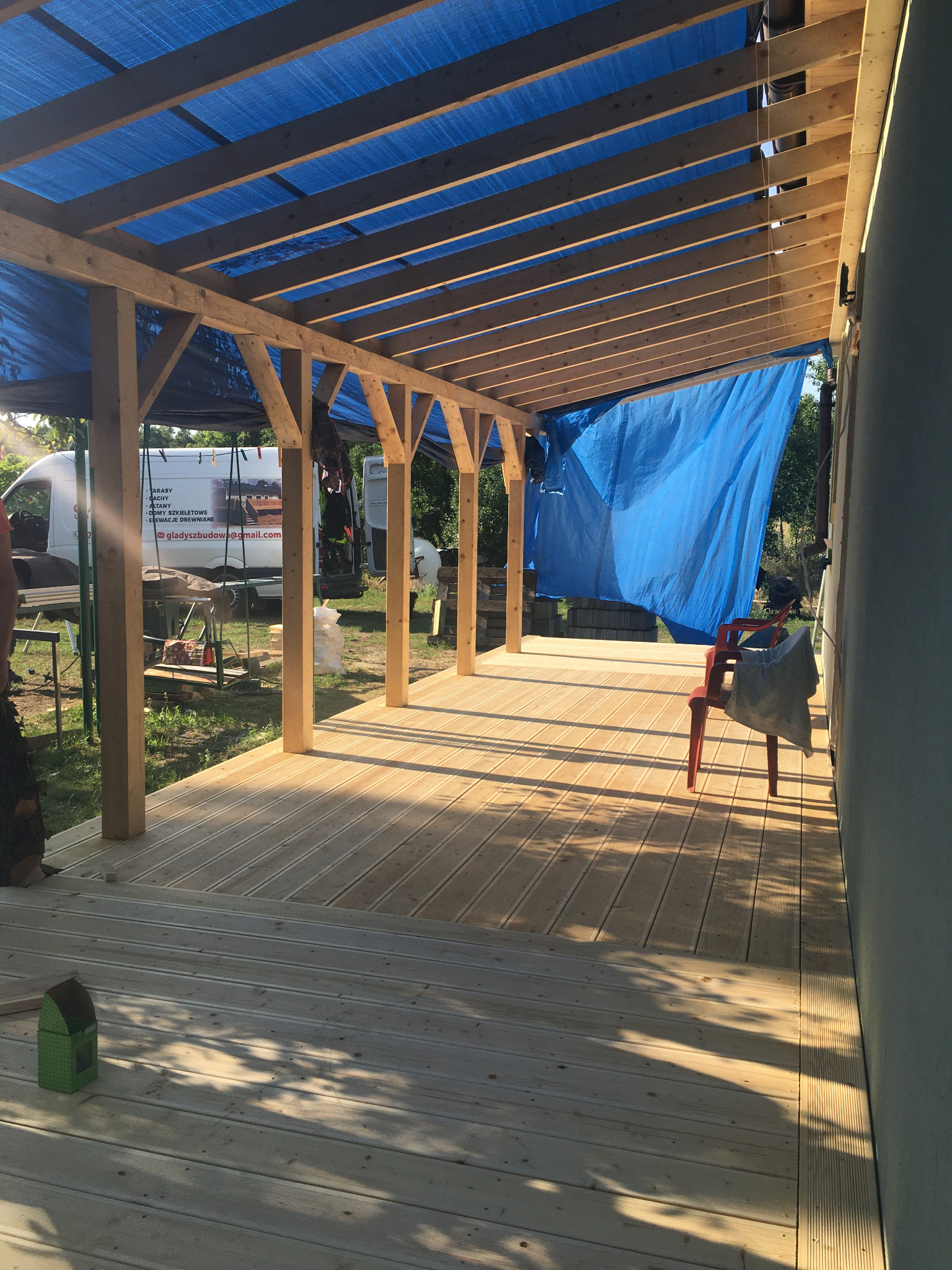 Taras podłoga świerk syberyjski olejowany