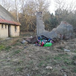 Rozbiórka budynku mieszkalnego w miejscowości Nietoperek