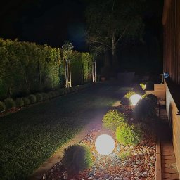 Wykonanie oświetlenia ogrodowego Gdańsk, Osowa