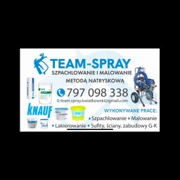 Team spray - Sufit Napinany w Salonie Poznań