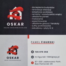 Firma Ogólnobudowlana "OSKAR" Paweł Figurski - Zabudowa Płytami GK Jabłonowo Pomorskie