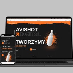Projekt strony internetowej
Klient: Agencja Avishot Digital