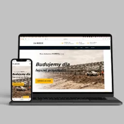 Projekt strony internetowej Klient: Zamber Sp. z o.o.