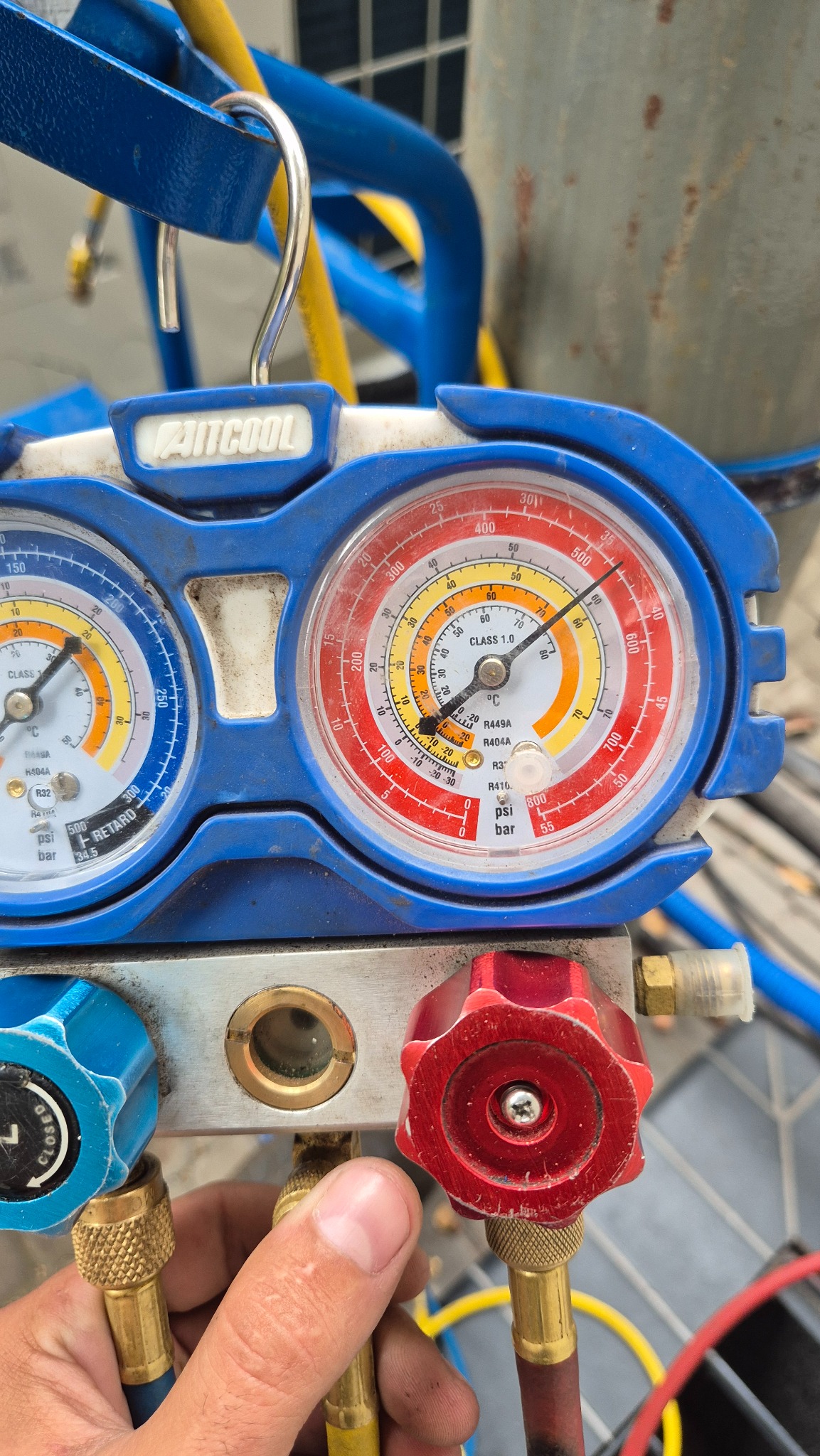 Próba ciśnieniowa po wykonanym masażu