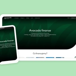 Strona informacyjna doradztwa finansowego Avocado finanse. Strona stworzona została w technologii Single Page Application.