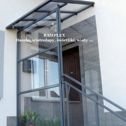 RAMPLEX - Zabudowy wejść z aluminium i plexi lub poliwęglanu litego