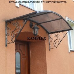 RAMPLEX - Zadaszenia wejść z elementami kutymi