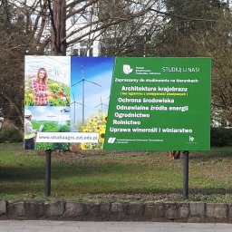 Billboardy wykonane na zlecenie ZUT Szczecin