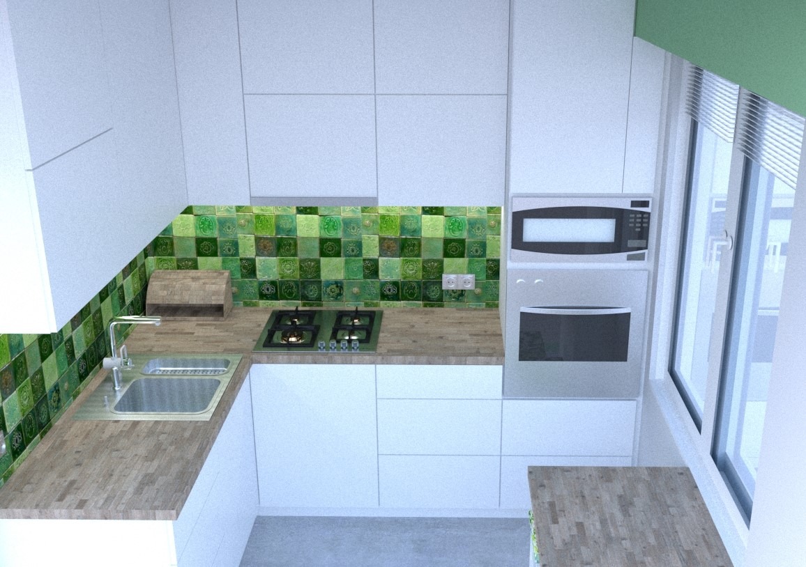 Projekt kuchni w bloku