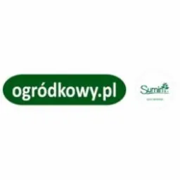 Logo sklepu ogrodniczego ogrodkowy.pl i logo firmy Sumin na białym tle.