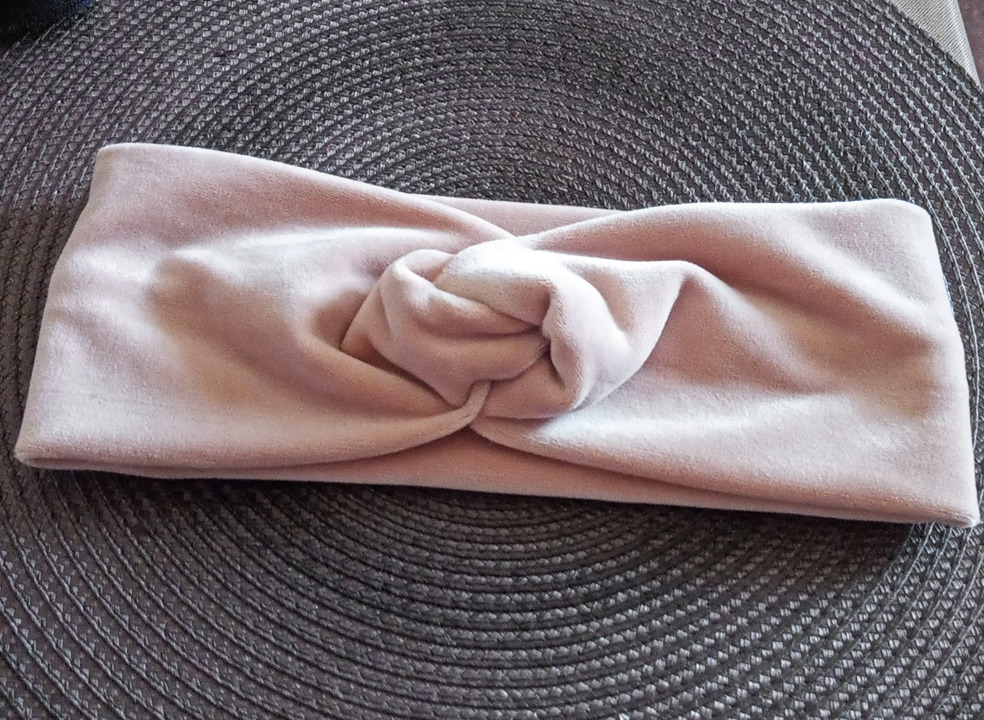 Opaska z weluru do kompletu