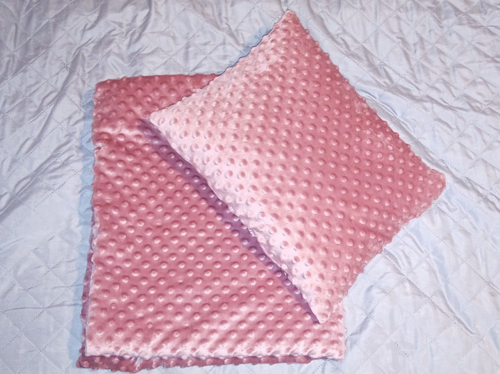 Komplet pościeli dwustronnej z minky i bawełny