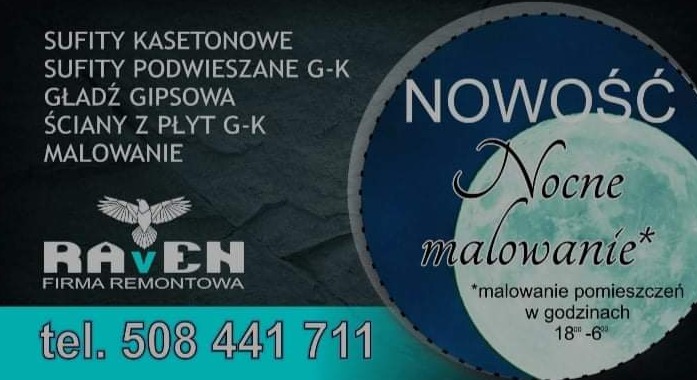 Malowanie pomieszczeń w godzinach 18 do 6 rano