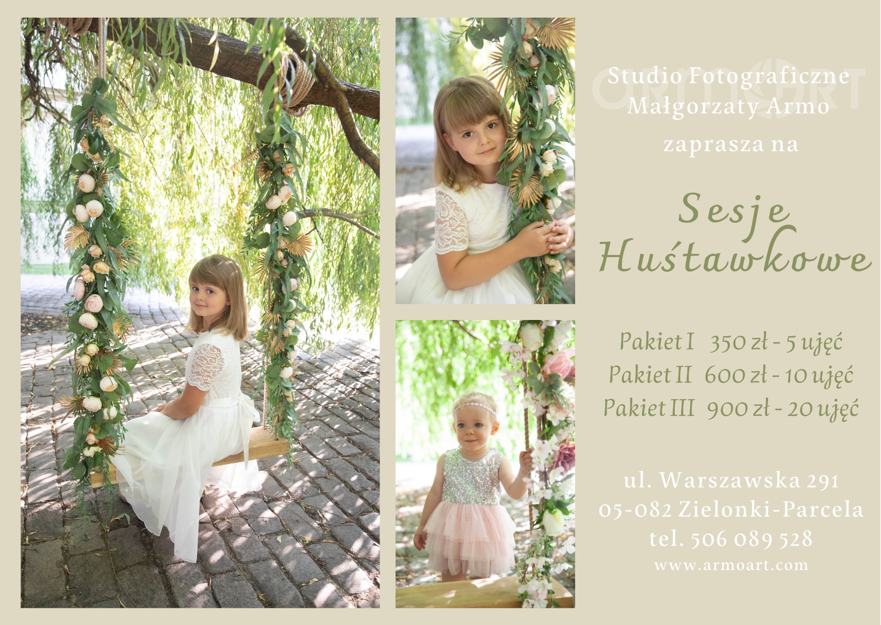 Sesja huśtawkowa, plenerowa, dziecięca