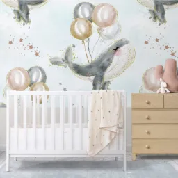 Fototapeta wieloryby z balonami