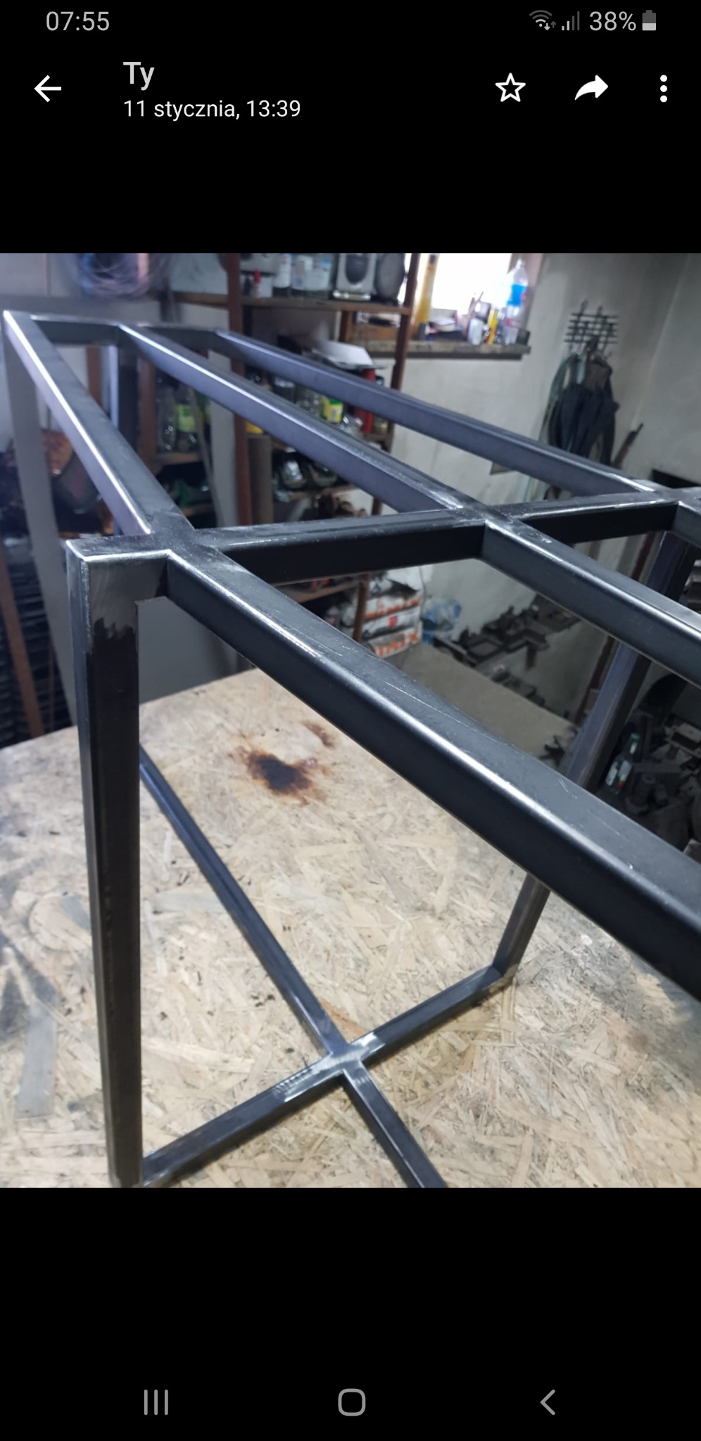Rama stalowa, wykonanie przez naszą firmę.
