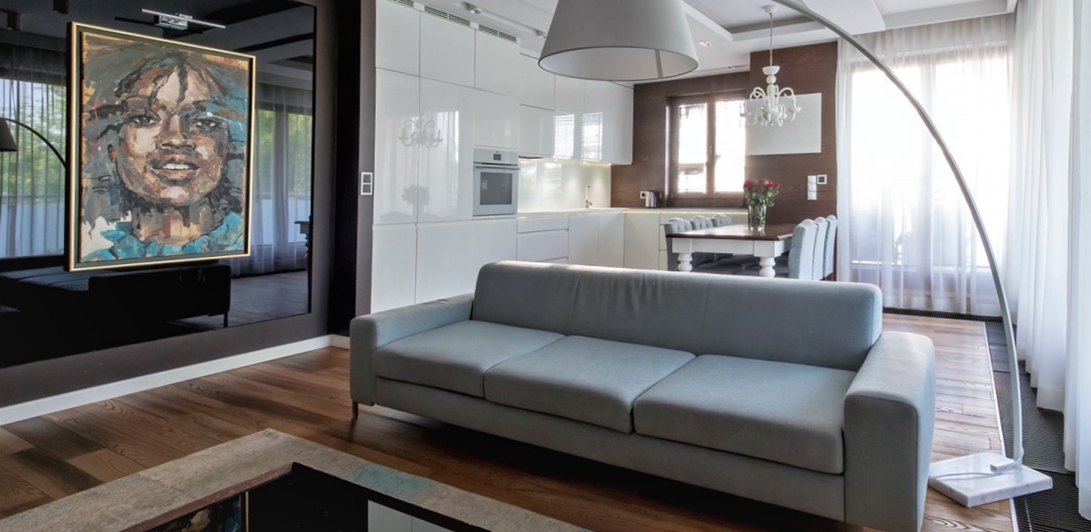 salon z aneksem kuchennym