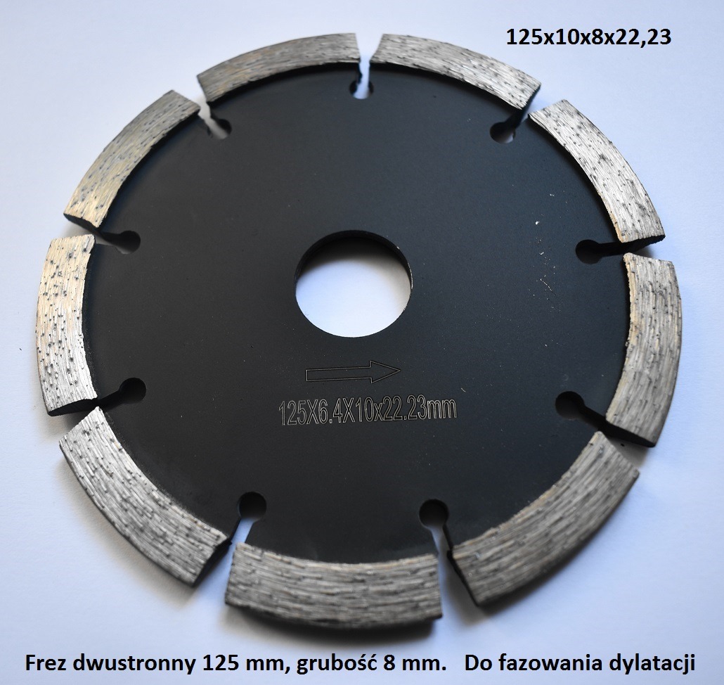 Tarcze do frezowania betonu, fazowania nacięć dylatacji. Szlifowanie betonu.