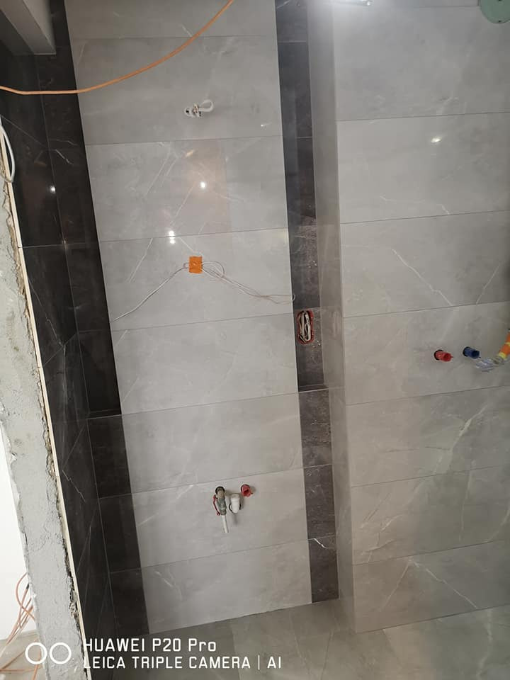 Remont łazienki ,zabudowa rurek i grzejnika