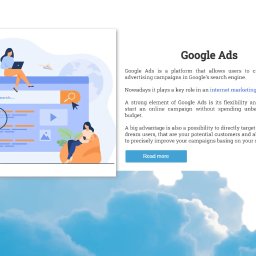 Strona www dla klienta w języku angielskim biznesowym.