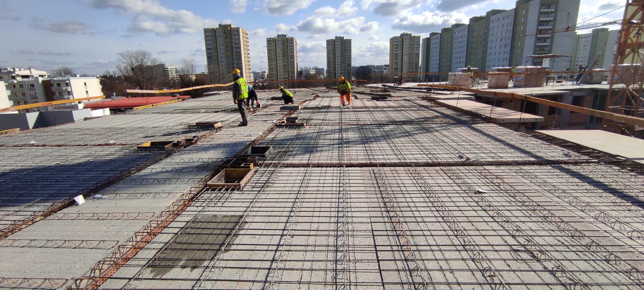 Odbiór zbrojenia stropu