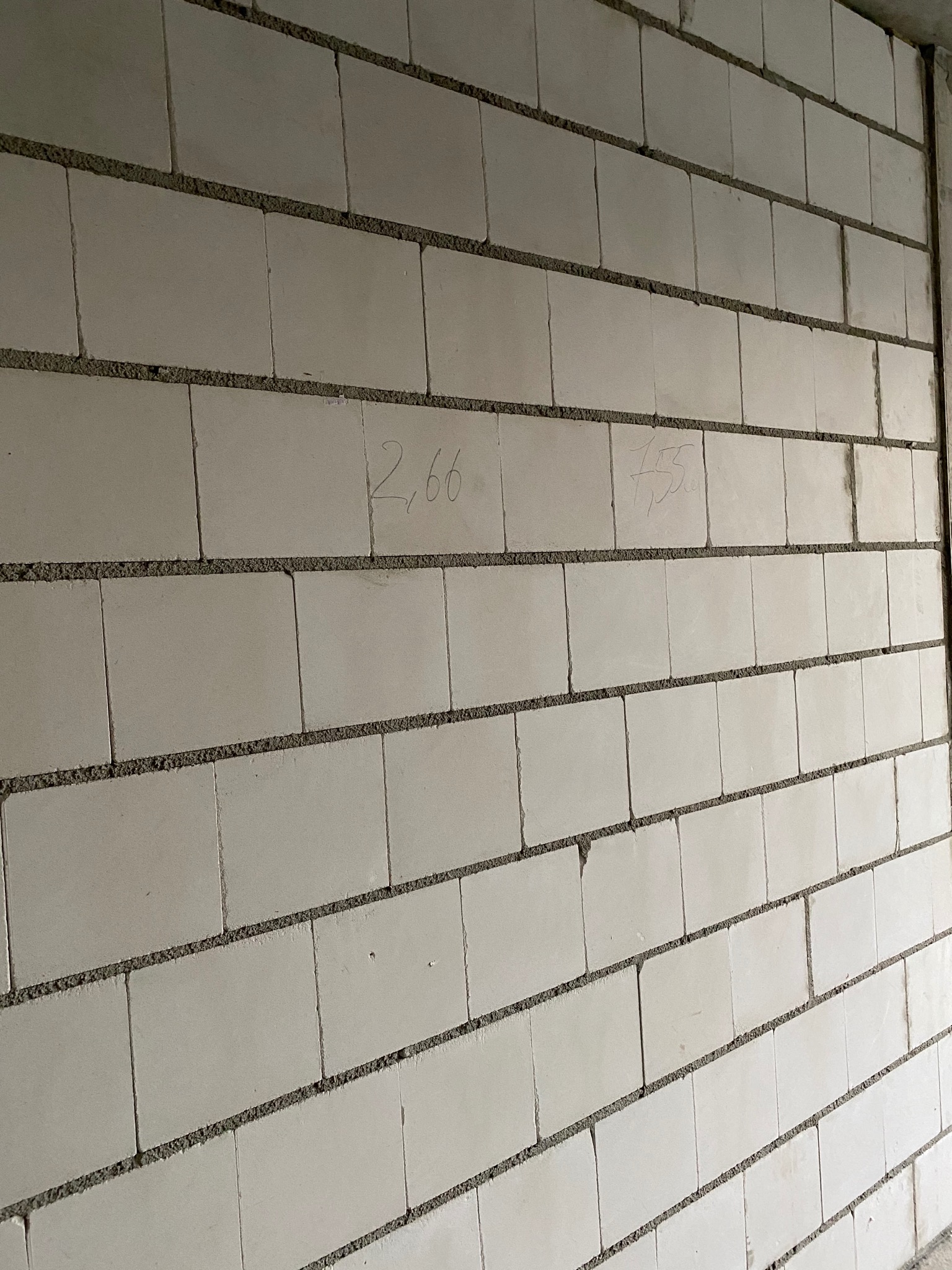 Przykładowa jakość murowania na zaprawę