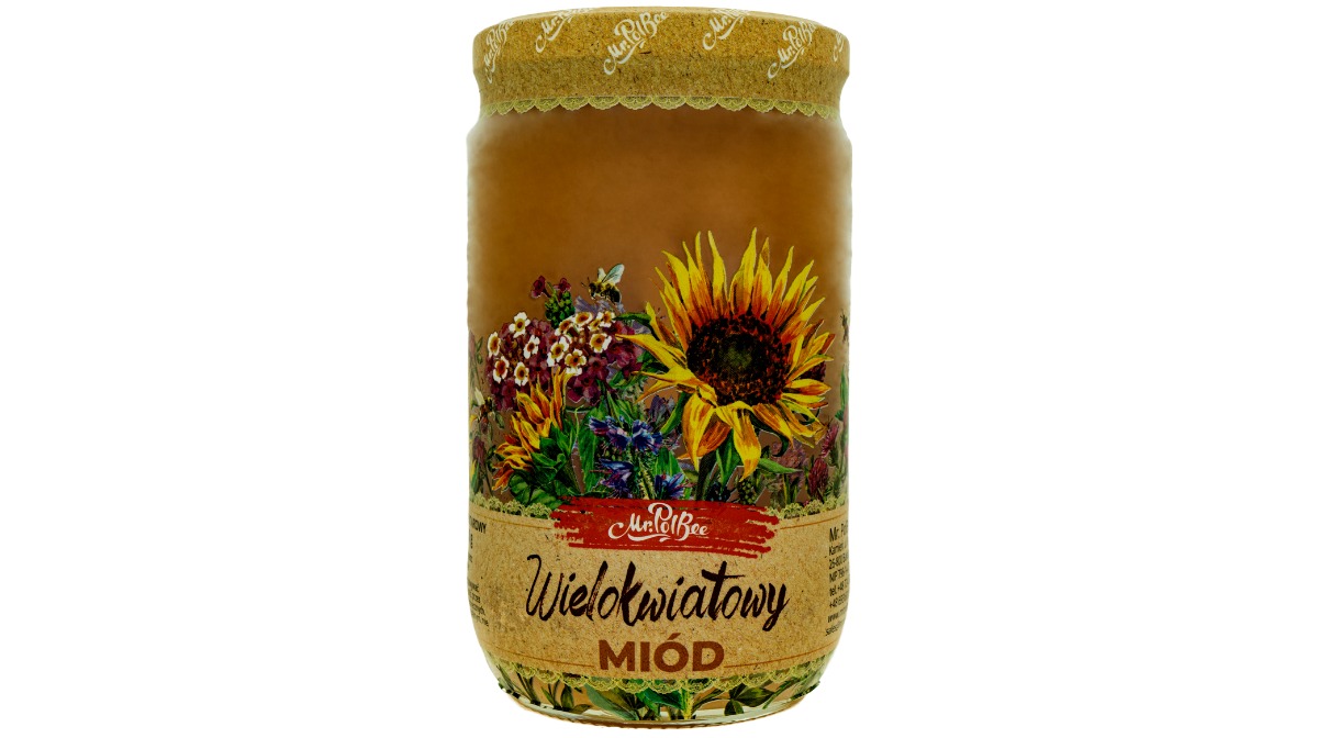 Miód Wielokwiatowy Ciemny - Słoik 950 g