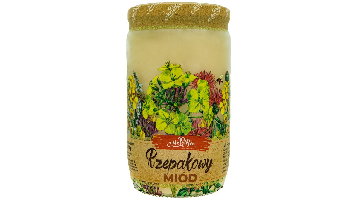 Miód Rzepakowy - Słoik 950 g