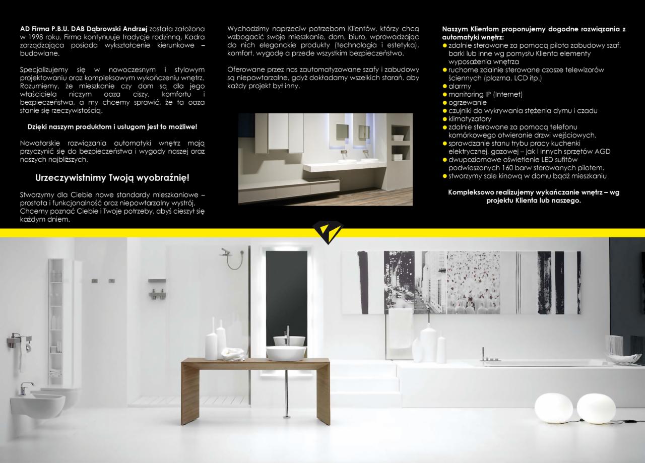 Nowoczesna aranżacja łazienki z białymi szafkami, umywalką na drewnianym blacie i minimalistycznym oświetleniem. Eleganckie i funkcjonalne wykończenie wnętrza.