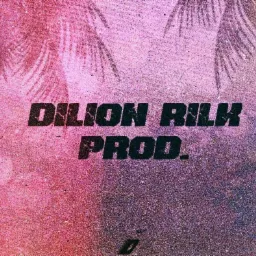 Okładka albumu z napisem 'Dilion Rilk Prod.' na tle różowo-fioletowym z motywem liści palmowych, stylizowana na retro.
