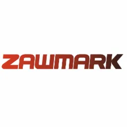 Logo firmy ZAWMARK z gradientem kolorystycznym na białym tle.